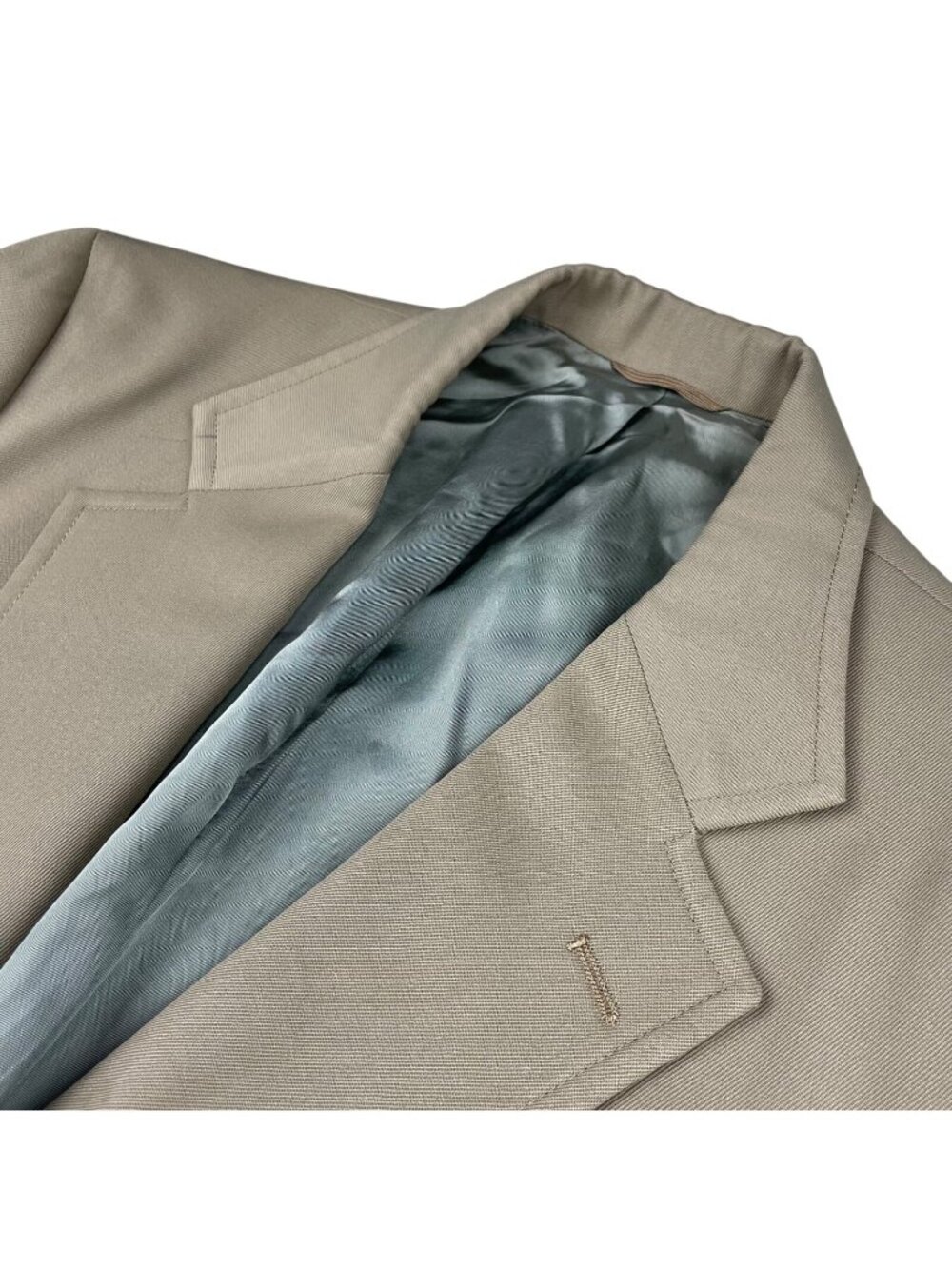 VTG Paul Stuart Men’s 100% Wool 2-Button Blazer Jacket Khaki/Tan • 40S